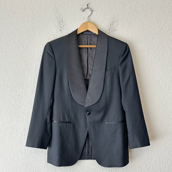 SUITSUPPLY Washington Shawl Tuxedo Suit Black Extra Slim Super 130 - Picture 1 of 16